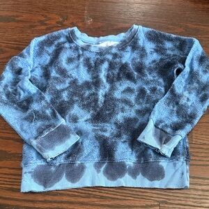 Cozy Blue Tie-Dye Kids Sweatshirt